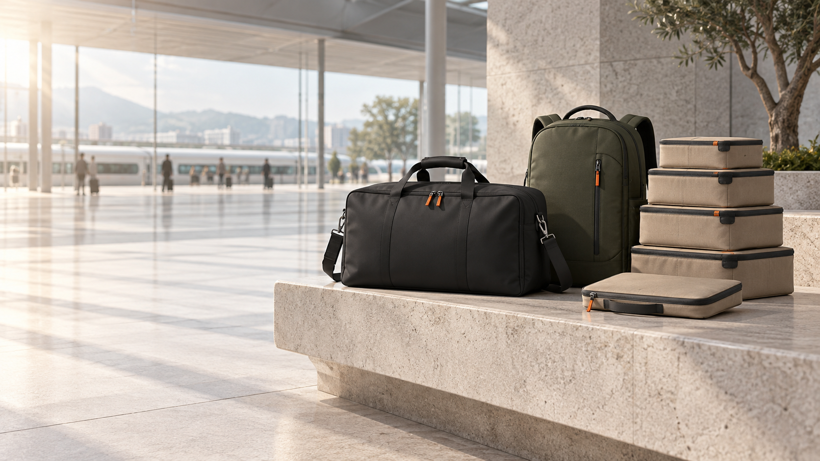 Embrvo modular travel systems at departure